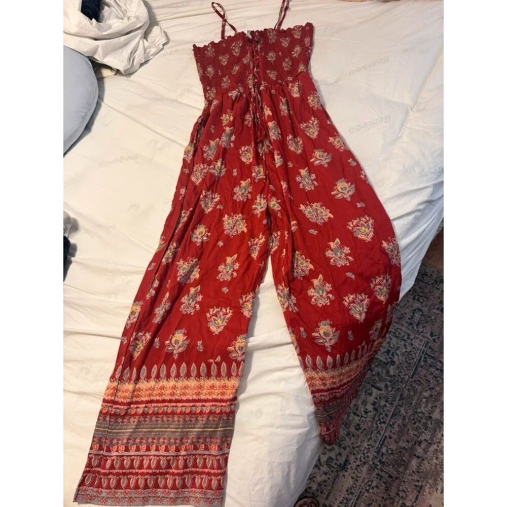 Nostalgia Boho flowy Jumpsuit-XL